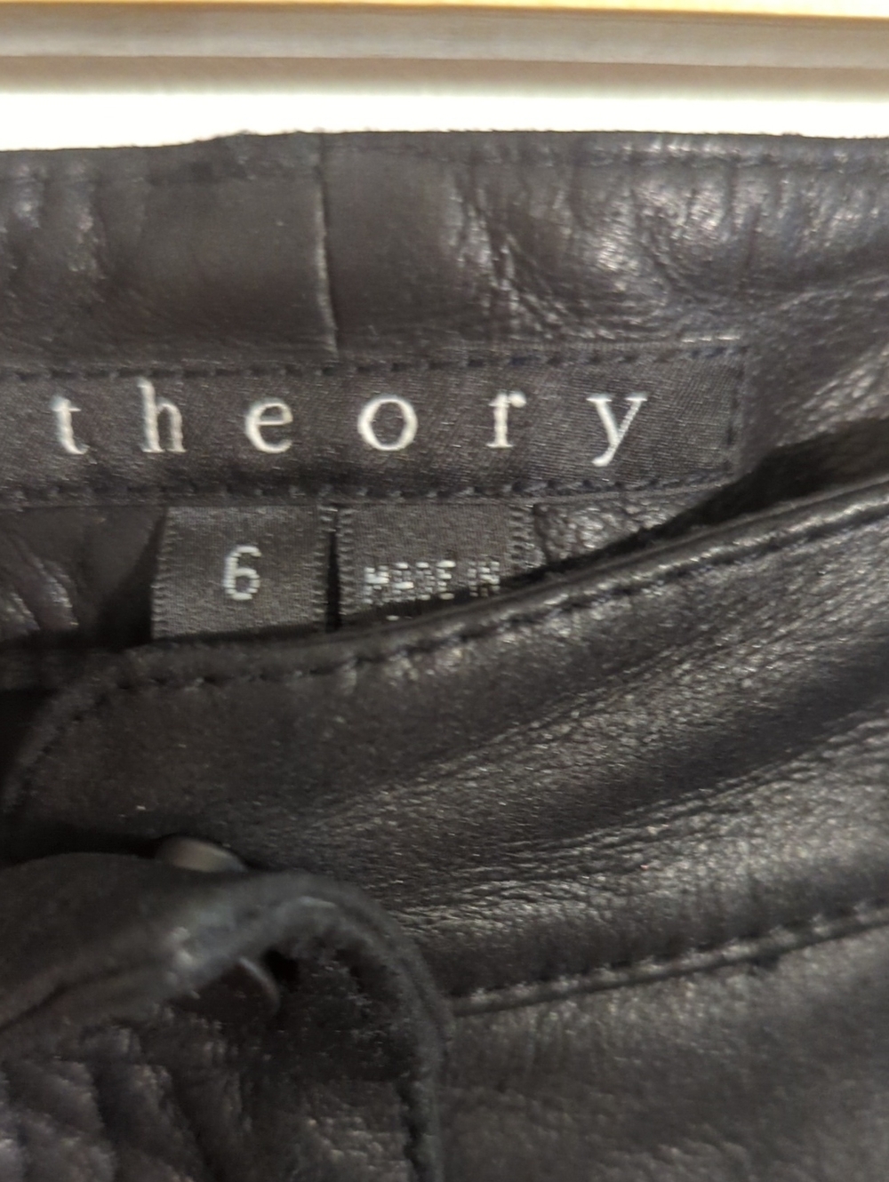 THEORY lambskin pants - size 6 - Picture 4 of 12